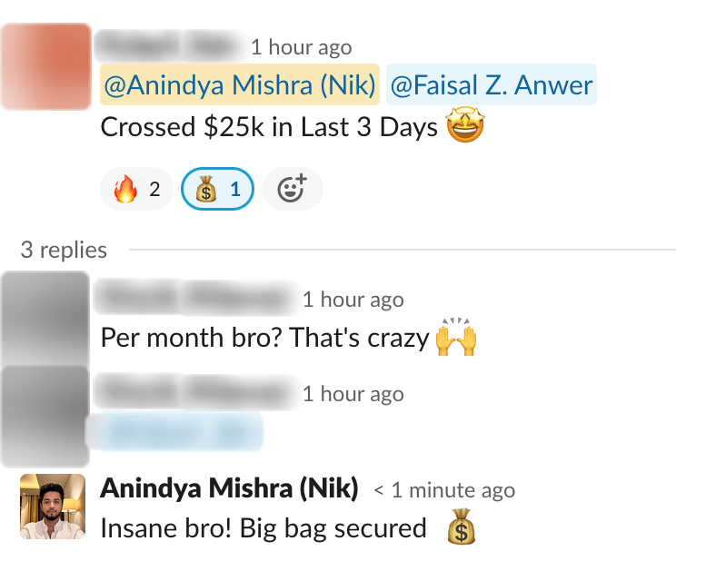 Founder win — Crossed $25k in the last 3 days
